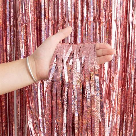 PRAETER 39 4 X78 75 Gold Silver Foil Fringe Door Curtain Backdrop