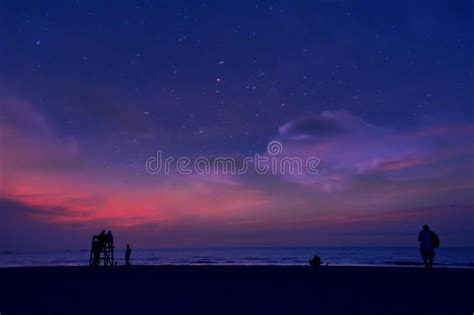 Night skies stock image. Image of galaxies, seascapse - 57100959