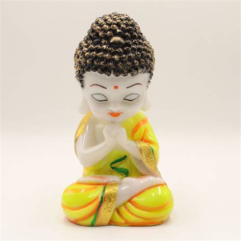 Indian Handcrafted Baby Buddha Statue Home Table Top Decor Etsy