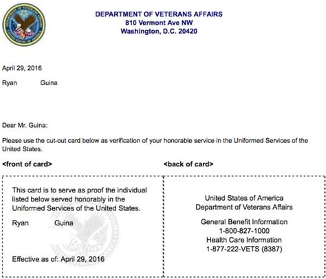 New Federal Veterans ID Card - Now Available for Issue in 2017