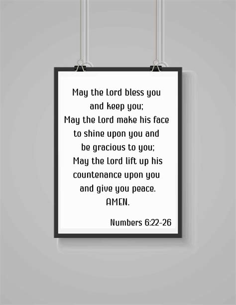 May the Lord Bless You and Keep You Instant Download, Printable ...