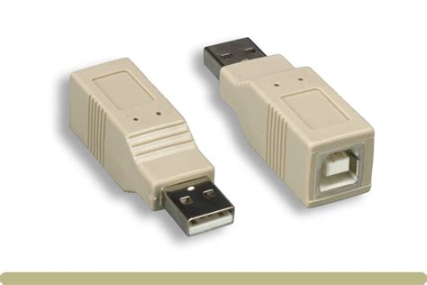 USB Gender CHANGER TYPE A Male To TYPE B Female Adapter Think Cables