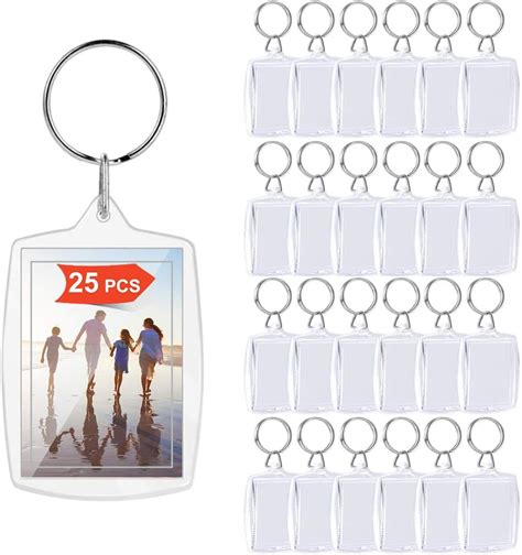 Xcozu Lot De Porte Cl S Photo En Acrylique Transparent Double Face