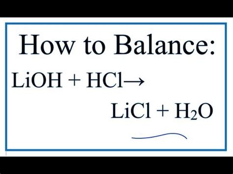 Write A Balanced Equation For The Ionization Of Hydrochloric Acid In ...