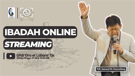 Ibadah Online Pdt Samuel Karundeng Minggu Januari