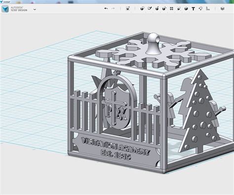 Visitation Academy 3d Printed Ornament Design Challenge 3 Steps