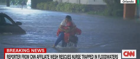 Reporter Rescues Stranded Woman In Rising Flood Waters Live On Tv The Daily Caller