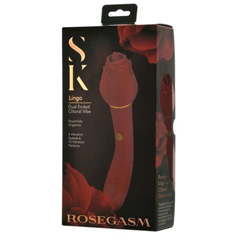 Rosegasm Lingo Dual Ended Clitoral Vibrator Vibrators Adam Eve