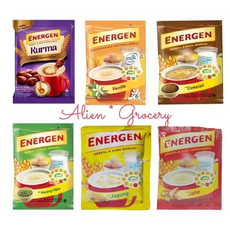 Jual Energen Vanilla Coklat Kacang Hijau Kurma Jahe Jagung 10pcs Shopee Indonesia