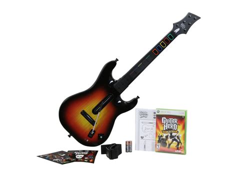 Guitar Hero World Tour Guitar Kit Xbox 360 Game Newegg