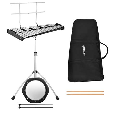 Sonart Full Size Note Glockenspiel Xylophone Percussion Bell Kit