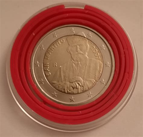 2 Euro Sonder Gedenkmünze San Marino 2007 200 Geburtstag Giuseppe