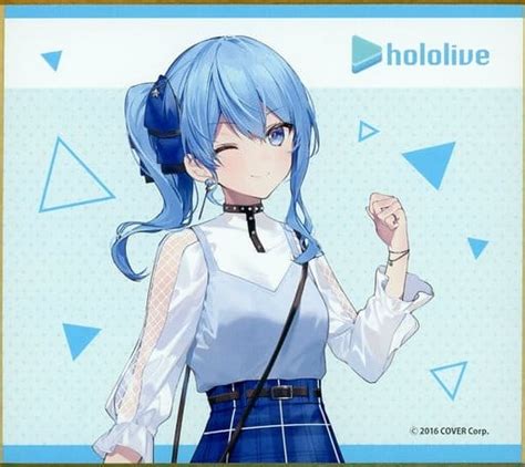 駿河屋 星街すいせい私服 「バーチャルyoutuber ホロライブ×パセラ ミニ色紙」（紙製品その他）