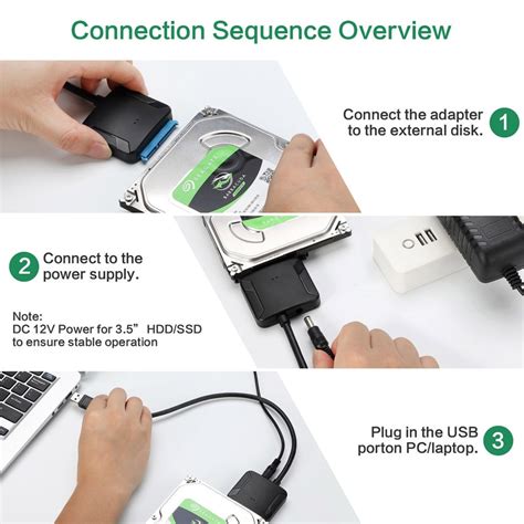 Professional Sata To Usb 30 Cable Adapter 25 35 Inch Ssd Hard Drive Expanding Connector