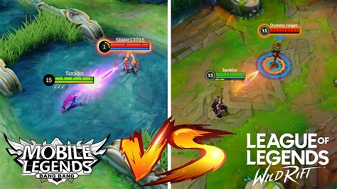 Mobile Legends VS League Of Legends Wild Rift Skills Comparison 2023