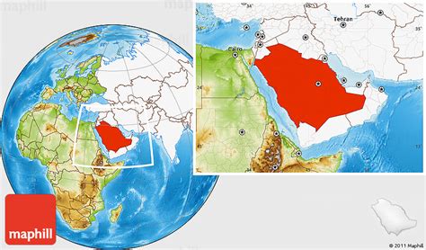 Saudi Arabia Continent Map - Ardisj Michelle