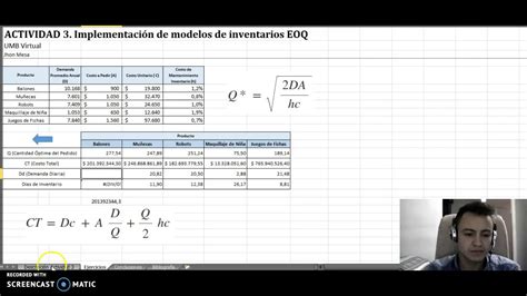 Modelo EOQ YouTube