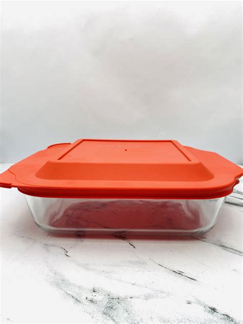 Fuente Cuadrada Pyrex Con Tapa Decorato