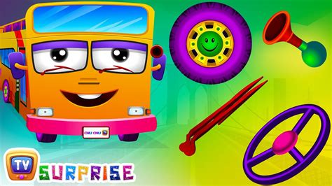 Surprise Eggs Nursery Rhymes | Wheels On The Bus | Learn Colours ...