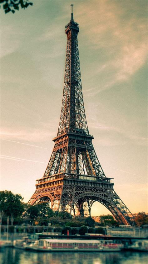 Eiffel Tower Paris City Sunset Full For Mobile Hd Phone Wallpaper Pxfuel