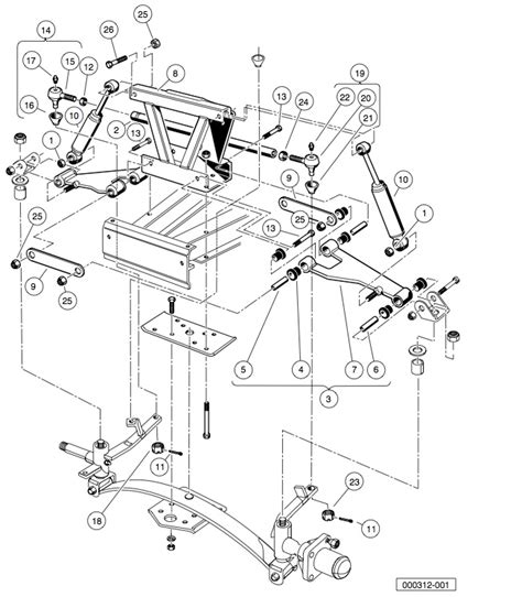 Club Car Ds Front Suspension Parts Diagram