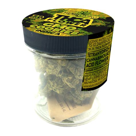 Hemp Living THCA Flower 7g Jar GMO Cookies Hemp Living USA