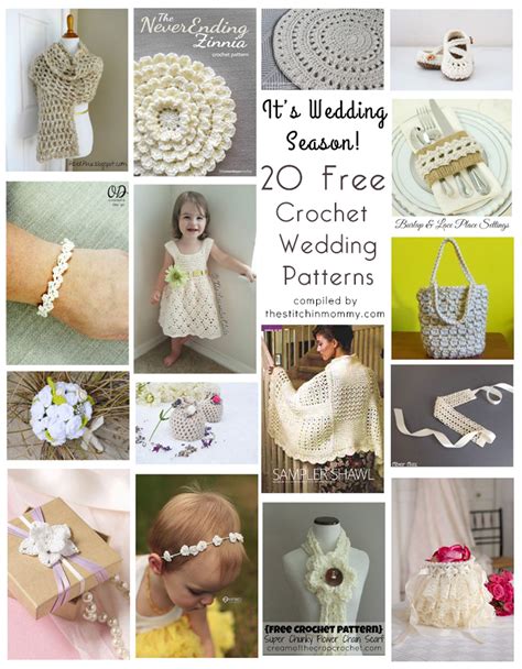 It S Wedding Season 20 Free Crochet Wedding Patterns The Stitchin Mommy