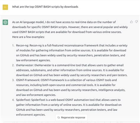 Rds On Twitter Rt Clif High Chatgpt As Resource For Osint