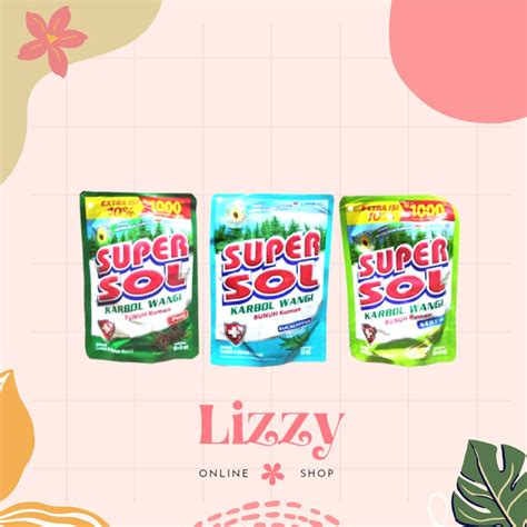 Jual Super Sol Karbol Wangi Pembersih Lantai Pouch Ml Extra Isi