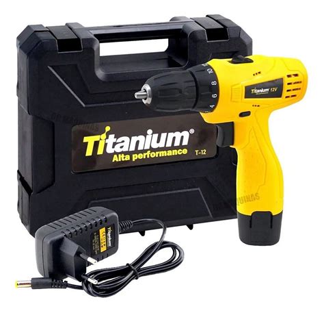 Parafusadeira Furadeira Titanium 12v Bivolt T12 Equipamentos De