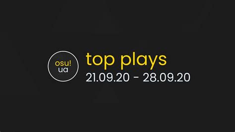 Osu Ua Weekly Top Plays Youtube