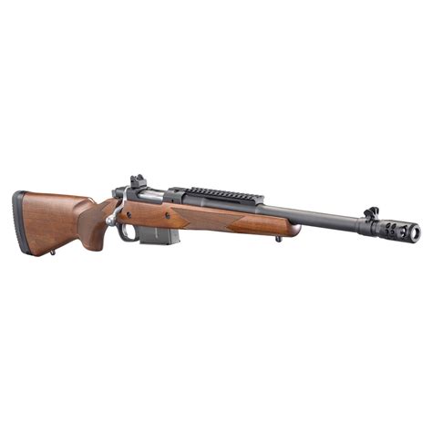 Ruger Gunsite Scout Matte Black Walnut Bolt Action Rifle 450 Bushmaster Sportsman S Warehouse