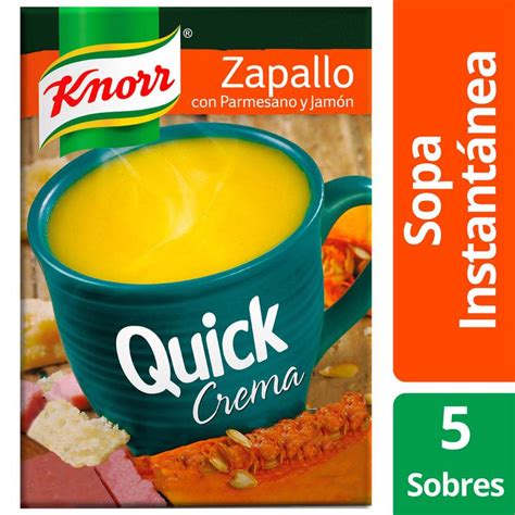 Sopa InstantÁnea Knorr Quick Zapallo Crema 5 Sobres Vea