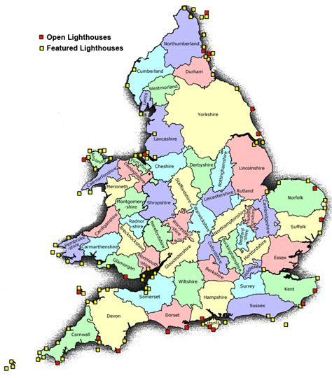 map of england