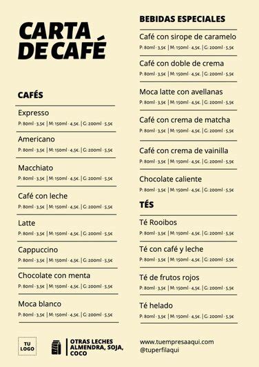 Descobrir Imagem Cartas De Cafeteria Originales Abzlocal Mx