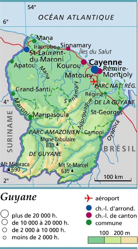 D Partement De Guyane Fran Aise Voyage Carte Plan