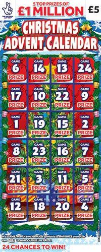 Christmas Advent Calendar Scratchcard Lotto Scratchcards