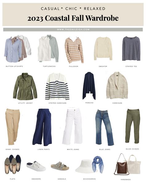 2023 Coastal Fall Capsule Wardrobe — The Daileigh