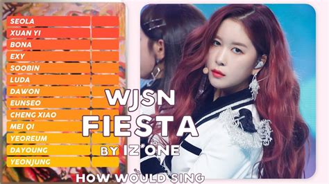 How Would WJSN Sing Fiesta By IZ ONE Line Distribution YouTube