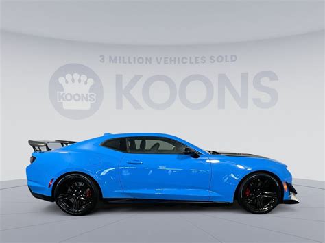 2022 Chevrolet Camaro Zl1 7464 Miles Rapid Blue Used Chevrolet Camaro