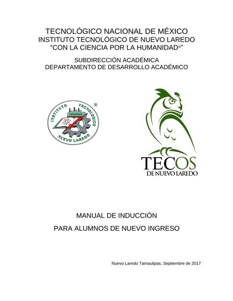 PDF INSTITUTO TECNOLÓGICO DE NUEVO LAREDO El logotipo del