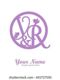 Initial S R Wedding Logo Template Stock Vector Royalty Free 698777788