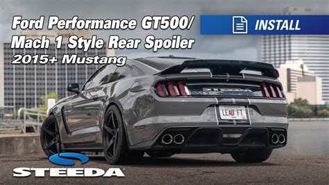 Ford Performance GT500 Rear Spoiler W Gurney Flap Review Install