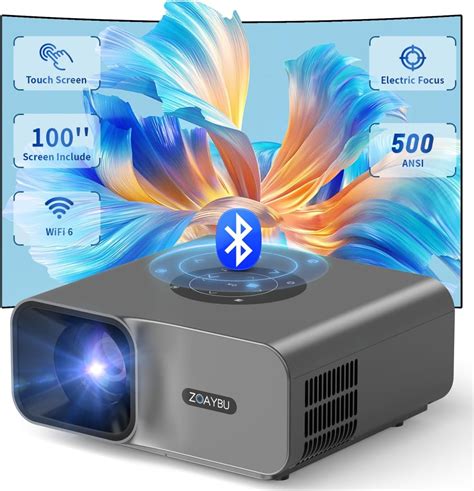 Amazon ZOAYBU Electric Focus Projector With WiFi 6 And Bluetooth 5