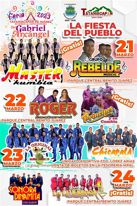 Feria Tatahuicapan de Juárez 2023 FERIAS Y CONCIERTOS EN MÉXICO