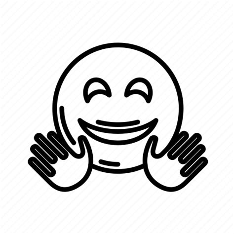 Hugging, face, smiley, happy, emotion, feeling, avatar icon - Download ...