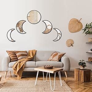 Amazon 5 Pieces Scandinavian Natural Decor Acrylic Wall Decorative