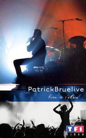 Amazon Co Jp Patrick Bruel Bruelive Rien Ne S Efface Vhs Dvd