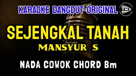 Sejengkal Tanah Mansyur S Karaoke Dangdut Original Nada Cowok