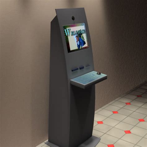 3d pc computer kiosk model